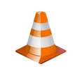 Traffic cone illustration Royalty Free Stock Photo
