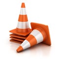 Traffic cone isolated Royalty Free Stock Photo