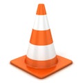 Traffic cone isolated Royalty Free Stock Photo