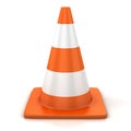 Traffic cone isolated Royalty Free Stock Photo