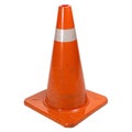 Traffic cone isolated on transparent background Royalty Free Stock Photo
