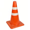 Traffic cone isolated on transparent background Royalty Free Stock Photo