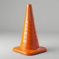 Traffic cone isolated on transparent background Royalty Free Stock Photo