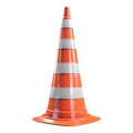 traffic cone isolated on a transparent background Royalty Free Stock Photo