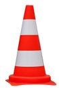 Traffic cone isolated on white background, clippig path Royalty Free Stock Photo