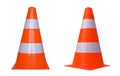 traffic cone sign isolated over white Royalty Free Stock Photo