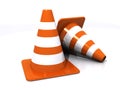 Traffic cones Royalty Free Stock Photo