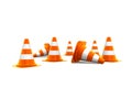 Traffic cones Royalty Free Stock Photo