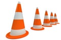 Traffic-cones Royalty Free Stock Photo