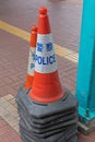 Traffic Cones Police Royalty Free Stock Photo