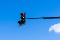 Traffic control light blue sky Royalty Free Stock Photo