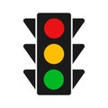 Traffic Control light, red yellow green signal