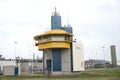 Traffic control for ships at the Botlekbrug by the port authority of Rotterdam.