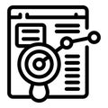 Traffic coordination icon outline vector. Transportation management