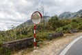 The traffic curve mirror