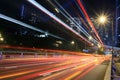 Traffic through downtown Hongkong