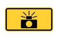 Traffic enforcement cameras road sign
