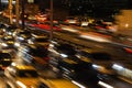 Traffic, evening and night scene Royalty Free Stock Photo