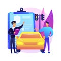 Traffic fine abstract concept vector illustration.