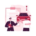 Traffic fine abstract concept vector illustration.