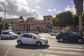 Traffic in Foro Italico in Palermo