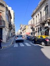 Traffic-free streets in San Telmo. Buenos Aires