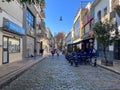Traffic-free streets in San Telmo. Buenos Aires