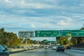 Traffic in 405 freeway northbound Royalty Free Stock Photo