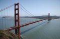 Traffic on Golden Gate Bridge Royalty Free Stock Photo