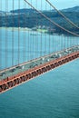 Traffic on Golden Gate Bridge Royalty Free Stock Photo