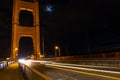 Traffic on Golden Gate Bridge, San Francisco, California