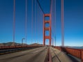 Traffic at Golden Gate Bridge - San Francisco, California, USA Royalty Free Stock Photo