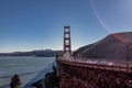 Traffic at Golden Gate Bridge - San Francisco, California, USA Royalty Free Stock Photo