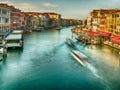 Traffic On The Grand Canal Royalty Free Stock Photo