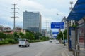 Traffic in Guangzhou city, China Royalty Free Stock Photo