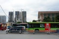 Traffic in Guangzhou city, China Royalty Free Stock Photo