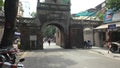 Traffic in Ha Noi through Quan Chuong Gate