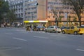 Evening traffic on Nicolae Balcescu boulevard 