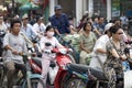 Traffic hell Saigon, Vietnam Royalty Free Stock Photo