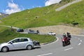 Traffic on High Alpine road of the Grossglockner Royalty Free Stock Photo