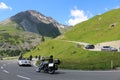 Traffic on High Alpine road of the Grossglockner Royalty Free Stock Photo