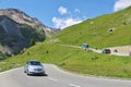 Traffic on High Alpine road of the Grossglockner Royalty Free Stock Photo