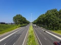 Traffic on Hightway A20 in Nieuwerkerk aan den IJssel