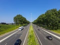 Traffic on Hightway A20 in Nieuwerkerk aan den IJssel