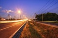 Traffic highway road evening after sunset