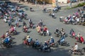 Traffic in Ho Chi Minh City, Vietnam Royalty Free Stock Photo