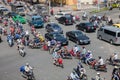 Traffic in Ho Chi Minh City, Vietnam Royalty Free Stock Photo