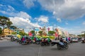 Traffic in Hochiminh city, Vietnam. Royalty Free Stock Photo