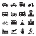 Traffic icon set 2 Royalty Free Stock Photo