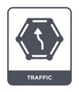 traffic icon in trendy design style. traffic icon isolated on white background. traffic vector icon simple and modern flat symbol Royalty Free Stock Photo